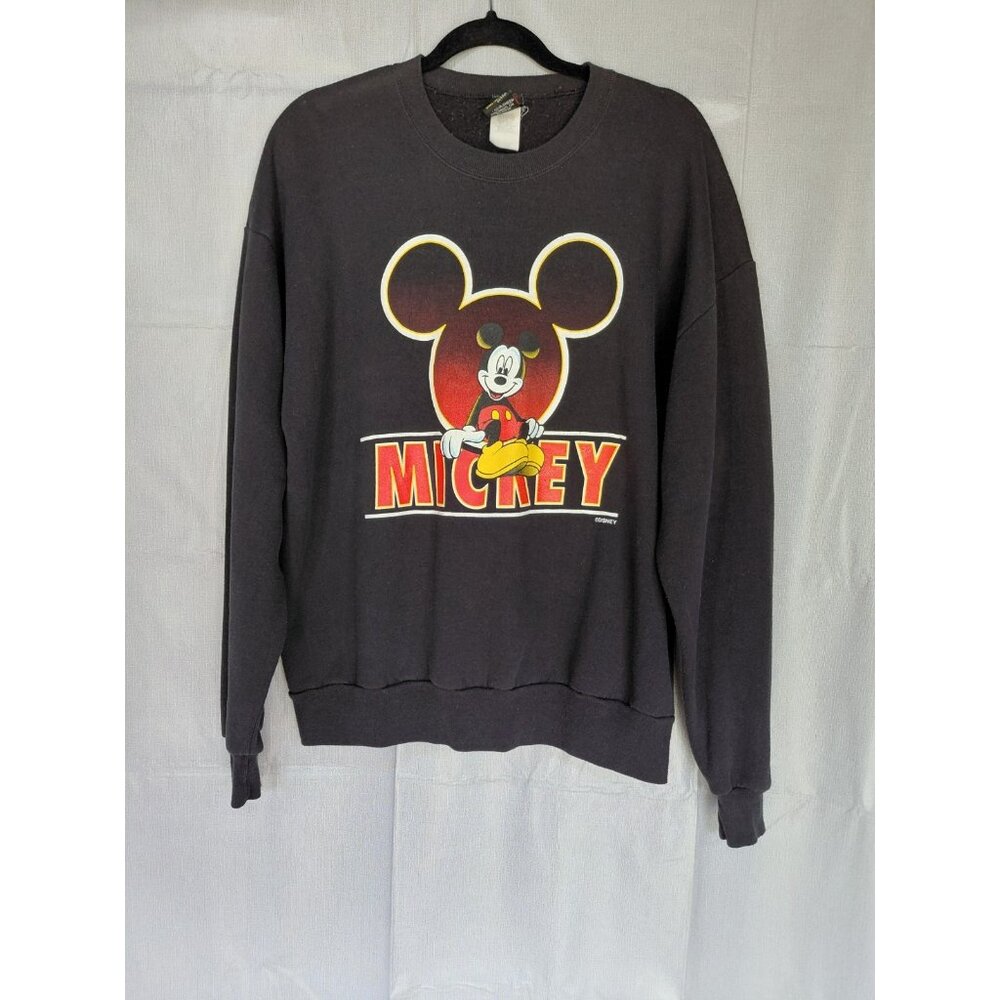Mickey Unlimited Disney Graphic‎ Sweatshirt Adult XL Black Classic Mickey Mouse